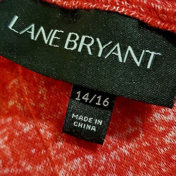 Lane Bryant Red Sleeveless Fit & Flare Dress 14/16 LIKE NEW - Picture 5 of 8